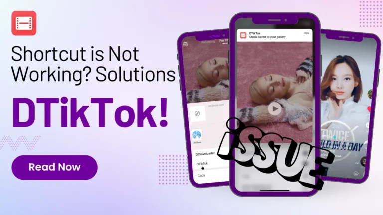 DTikTok Shortcut Not Working